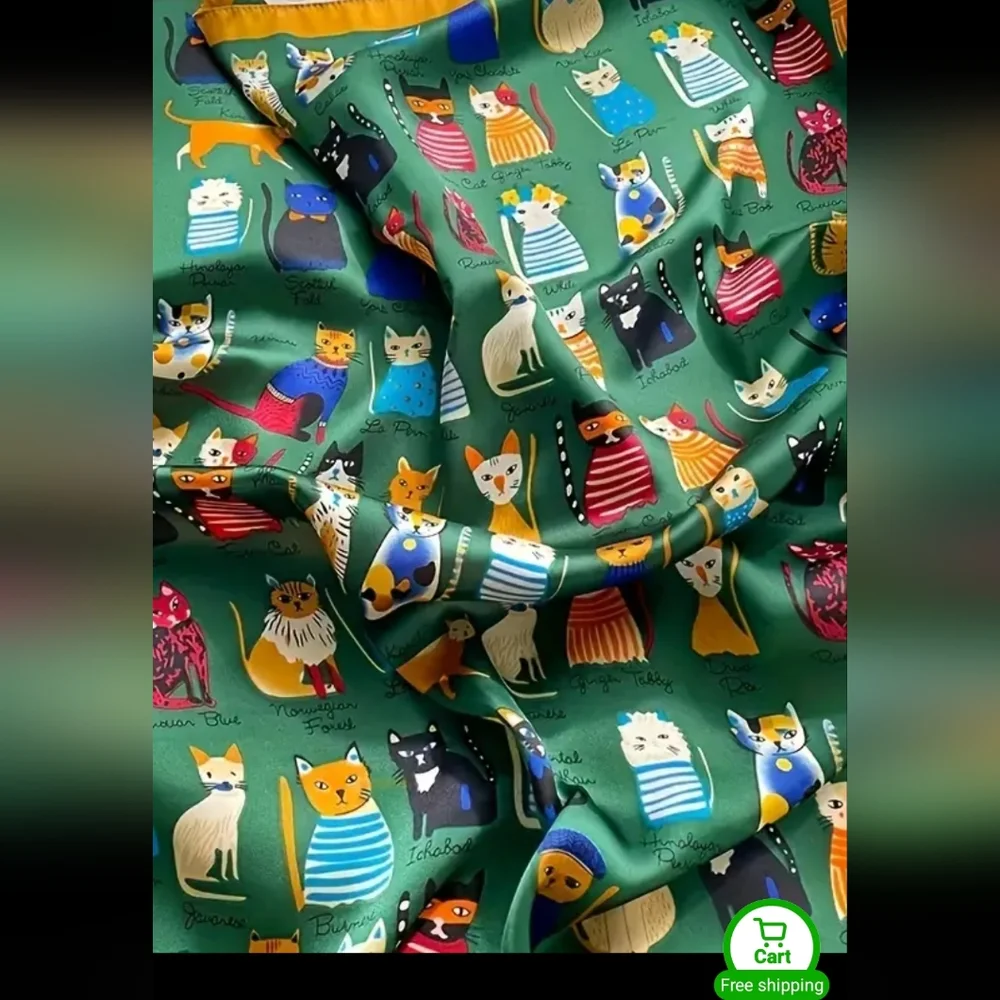 CAT LOADED SCARF PERFECT FOR THE CAT LOVER